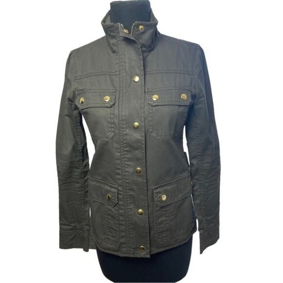 J. CREW Military Field Utility Jacket, Olive Green, Weekend, Chore, Casual,  XS - Picture 3 of 9